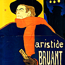 Kabarettsänger und Klubbesitzer Aristide Bruant (Toulouse-Lautrec, 1892, Ausschnitt)