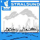 Tischbanner des DDR-Betriebs "VEB Volkswerft Stralsund" (ca. 1970er Jahre, Detail, Bild MSchmidt)